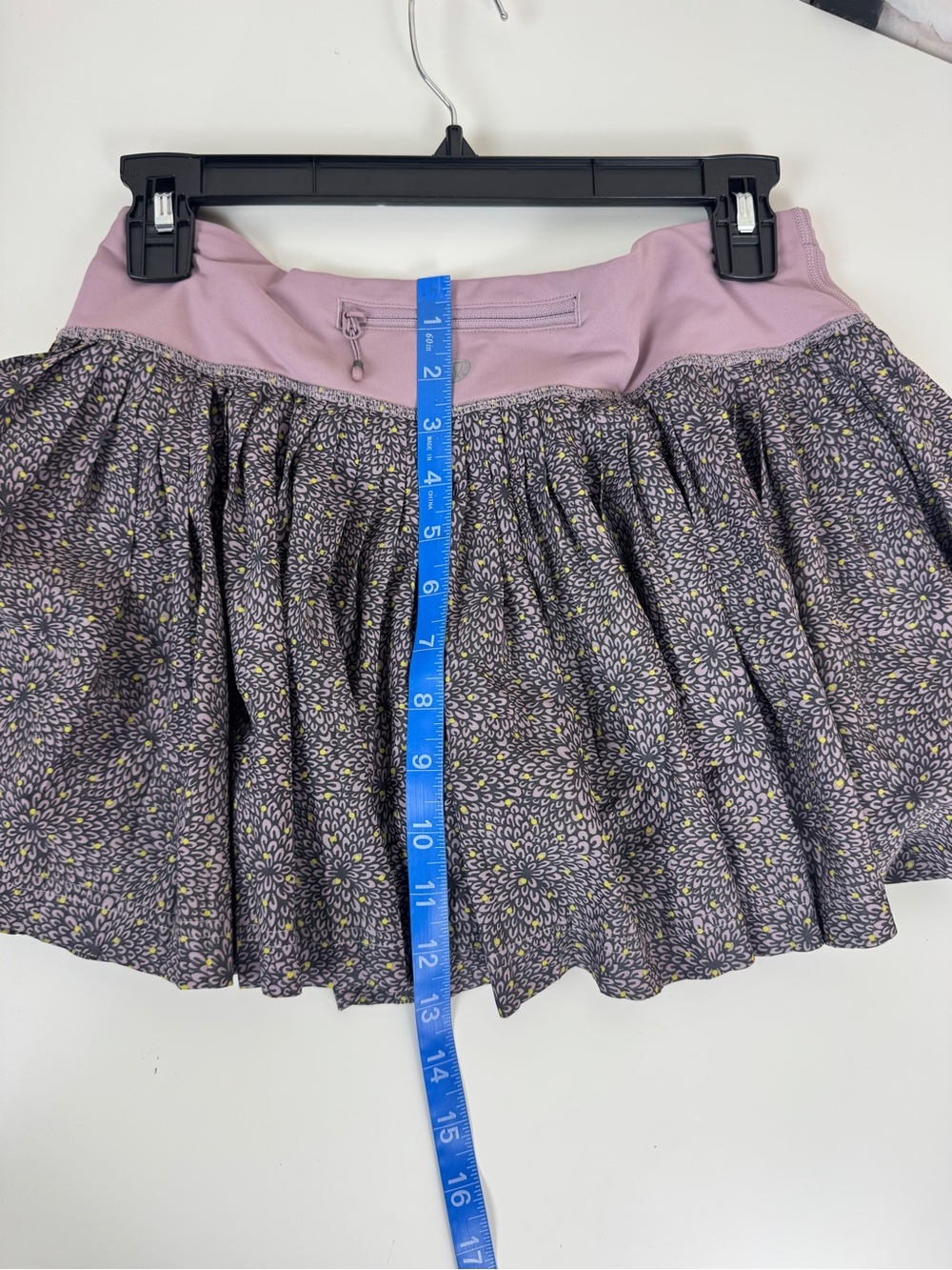 Lululemon Pleat to Street Skirt Dottie Mum Deep Coal Mauvelous / Mauve size 6 - Picture 6 of 6